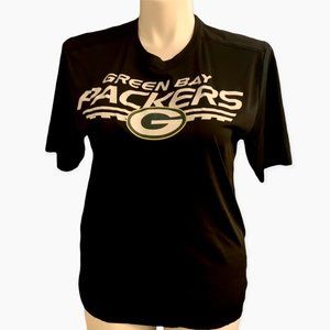 NFL | Green Bay Packers Short Sleeve Black Tshirt | Men's L or Ladies XL